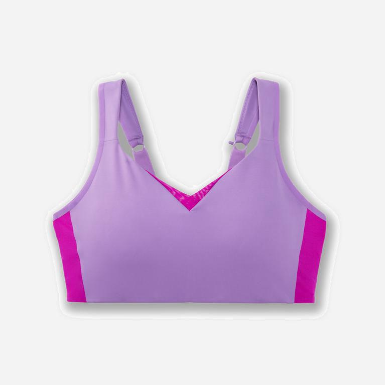 Brooks Drive Convertible Womens Running Bra - Heliotrope/Magenta/MediumPurple - Philippines (739502U